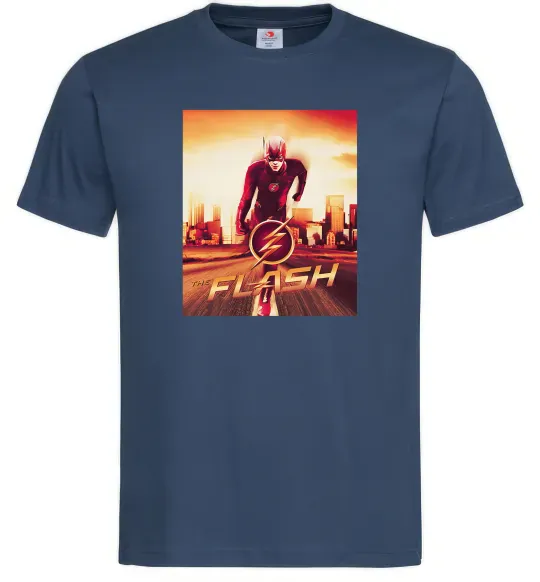Чоловіча футболка The Flash Темно-синій фото