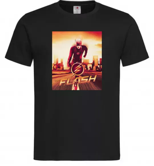 Чоловіча футболка The Flash Чорний фото