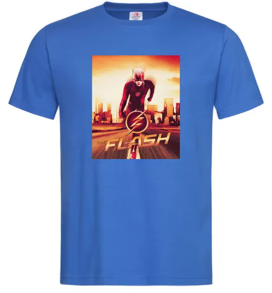 Чоловіча футболка The Flash Яскраво-синій фото