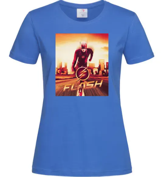 Женская футболка The Flash Ярко-синий фото