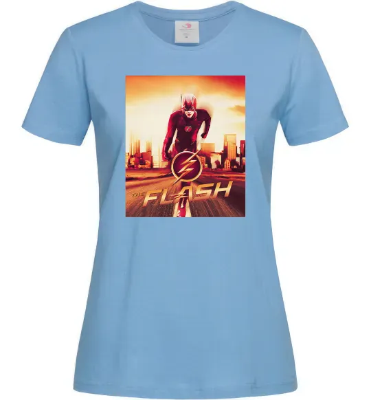 Женская футболка The Flash Голубой фото