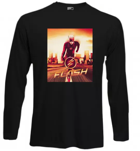 Лонгслів The Flash Чорний фото