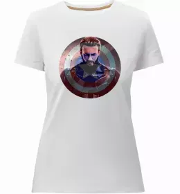 Женская премиум футболка Доктор Стрендж скло Белый фото