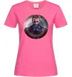 Жіноча футболка Капітан Америка щит Яскраво-рожевий Жіноча футболка Капітан Америка щит Яскраво-рожевий фото