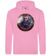 Чоловіча толстовка (худі) Капітан Америка щит Рожевий фото