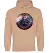 Жіноча толстовка (худі) Капітан Америка щит Пісочний фото