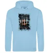 Мужская толстовка (худи) Росомаха бризки Голубой фото