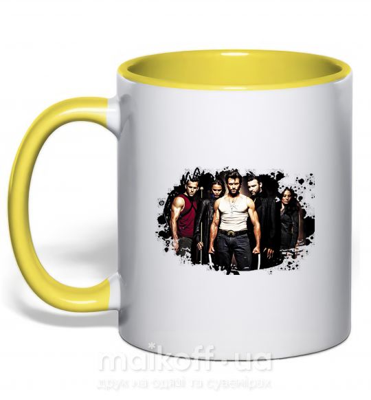 Чашка з кольоровою ручкою Wolverine Сонячно жовтий фото