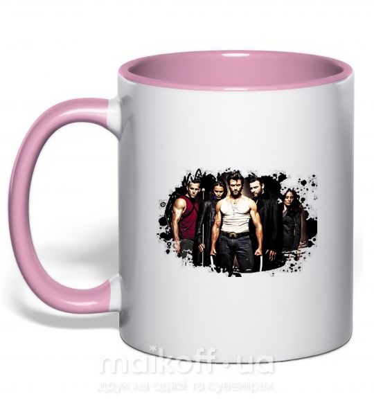 Чашка с цветной ручкой Wolverine Нежно розовый фото