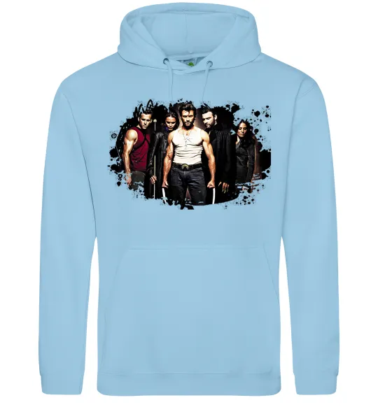 Женская толстовка (худи) Wolverine Голубой фото