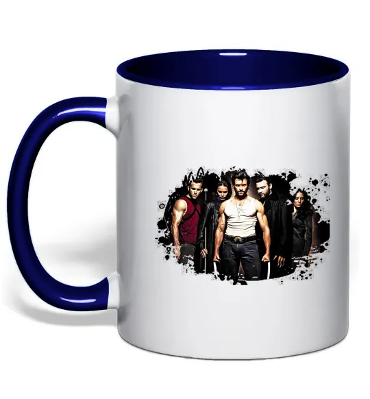 Чашка с цветной ручкой Wolverine Глубокий темно-синий фото