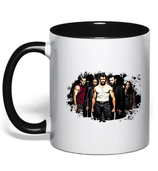 Чашка с цветной ручкой Wolverine Черный фото