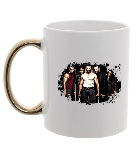 Чашка с цветной ручкой Wolverine Золото фото