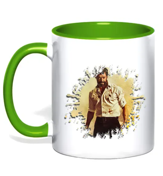 Чашка с цветной ручкой Логан Зеленый фото