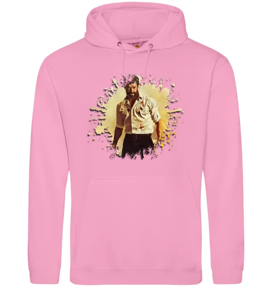 Мужская толстовка (худи) Логан Розовый фото