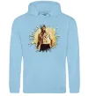 Женская толстовка (худи) Логан Голубой фото