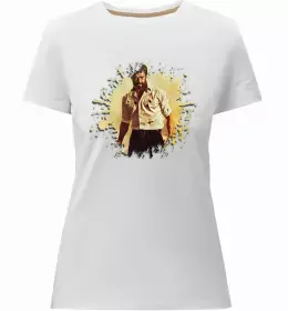 Женская премиум футболка Хью Джекман Черный фото