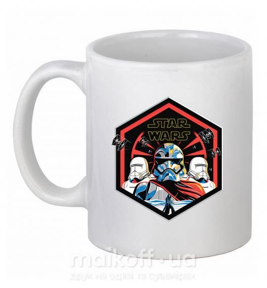 Чашка керамічна Hexagon Star Wars Білий фото