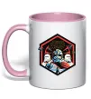 Чашка з кольоровою ручкою Hexagon Star Wars Ніжно рожевий фото