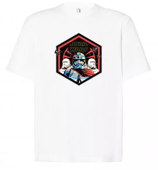 Футболка Оверсайз Hexagon Star Wars Білий фото