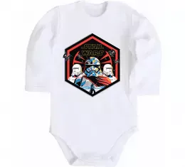 Детский боди R2D2 Белый фото