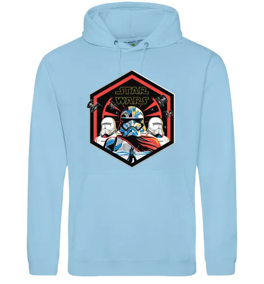 Чоловіча толстовка (худі) Hexagon Star Wars Блакитний фото