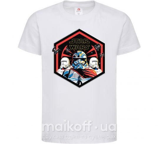 Дитяча футболка Hexagon Star Wars Білий фото