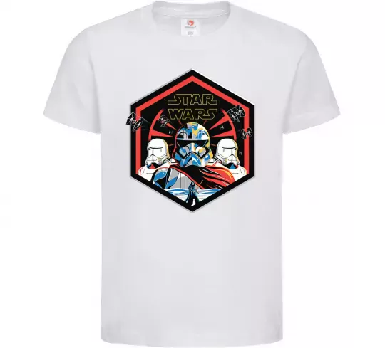 Детская футболка Hexagon Star Wars Белый фото