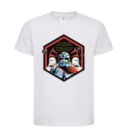 Детская футболка Hexagon Star Wars Белый фото