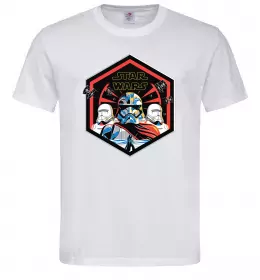 Мужская футболка Hexagon Star Wars Белый фото