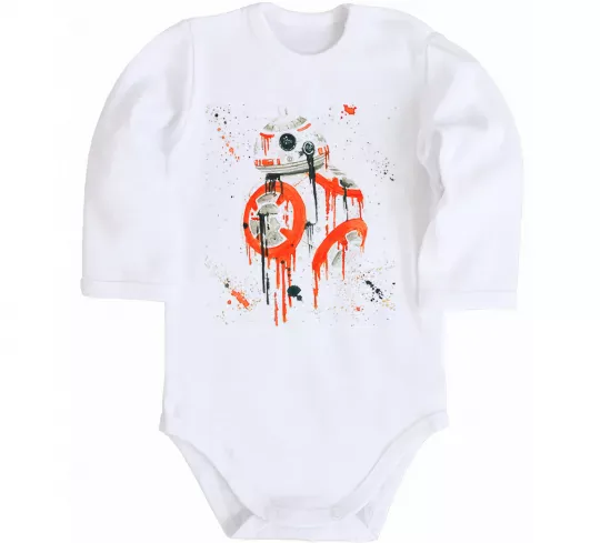 Дитячий бодік BB-8 Білий фото