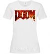 Женская футболка DOOM logo Белый фото