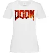 Женская футболка DOOM logo Белый фото