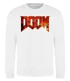 Свитшот DOOM logo Белый фото