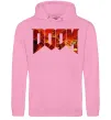 Чоловіча толстовка (худі) DOOM logo Рожевий фото