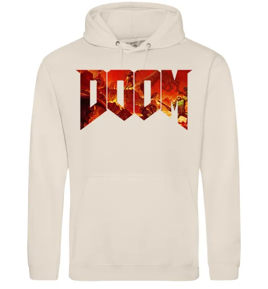 Мужская толстовка (худи) DOOM logo Таш фото