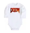 Дитячий бодік DOOM logo Білий фото