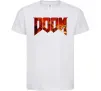 Детская футболка DOOM logo Белый фото