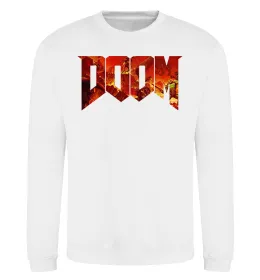 Світшот DOOM logo Білий фото