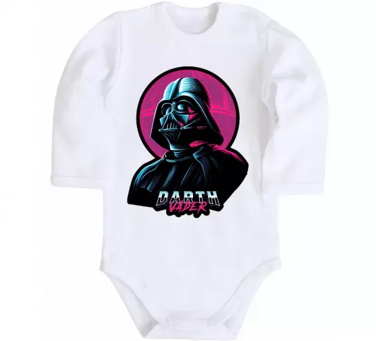 Дитячий бодік Darth Vader star Білий фото