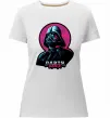 Жіноча преміум футболка Darth Vader star Білий фото