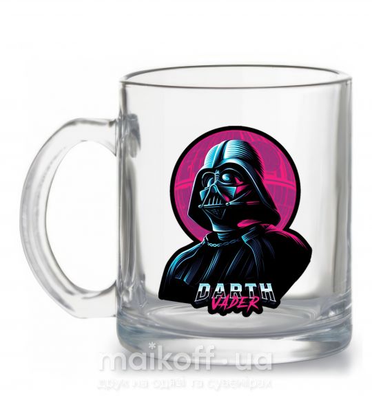 Чашка стеклянная Darth Vader star Прозрачный фото