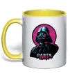 Чашка с цветной ручкой Darth Vader star Солнечно желтый фото