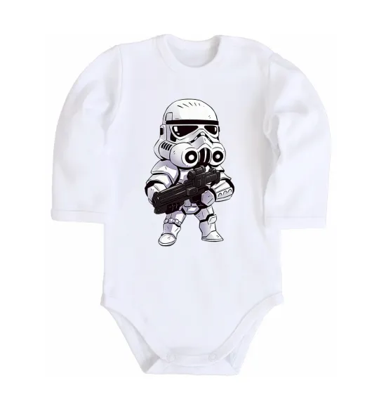 Дитячий бодік Штурмовичок Білий фото