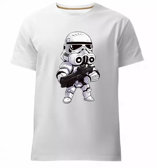 Мужская премиум футболка Штурмовичок Белый фото