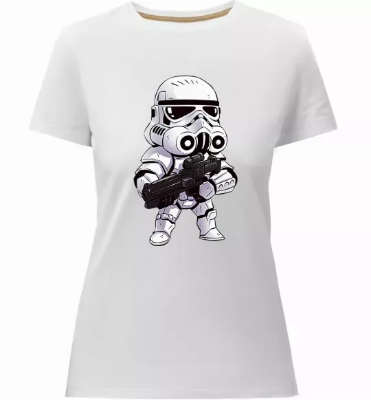 Женская премиум футболка Штурмовичок Белый фото