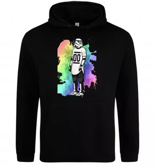 Жіноча толстовка (худі) Штурмовик бризки Чорний фото