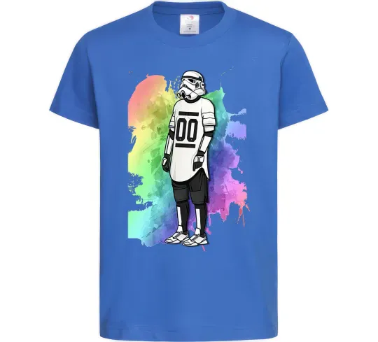 Дитяча футболка Штурмовик бризки Яскраво-синій фото