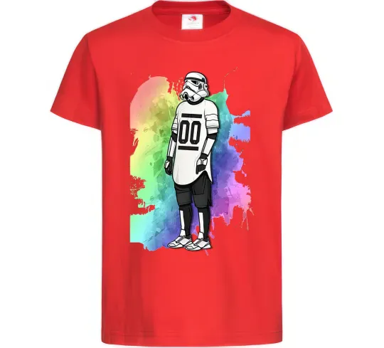 Дитяча футболка Штурмовик бризки Червоний фото