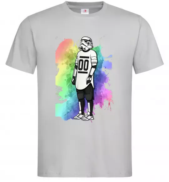 Мужская футболка Штурмовик бризки Серый фото